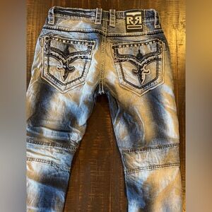 Rock Revival 33/32 Men's Blue Jeans